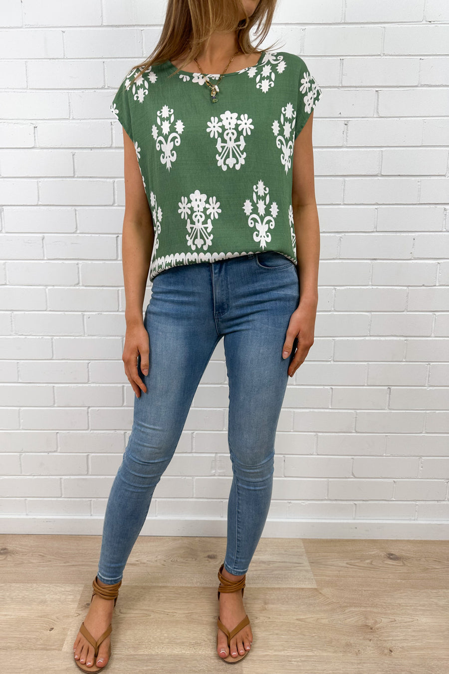 Green White