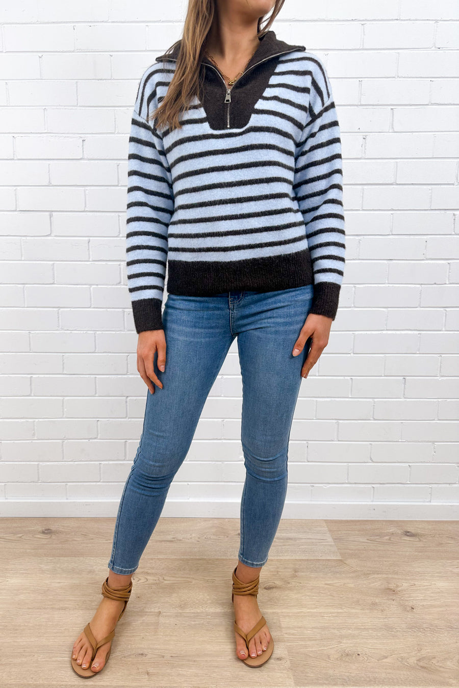 Blue Chocolate Stripe