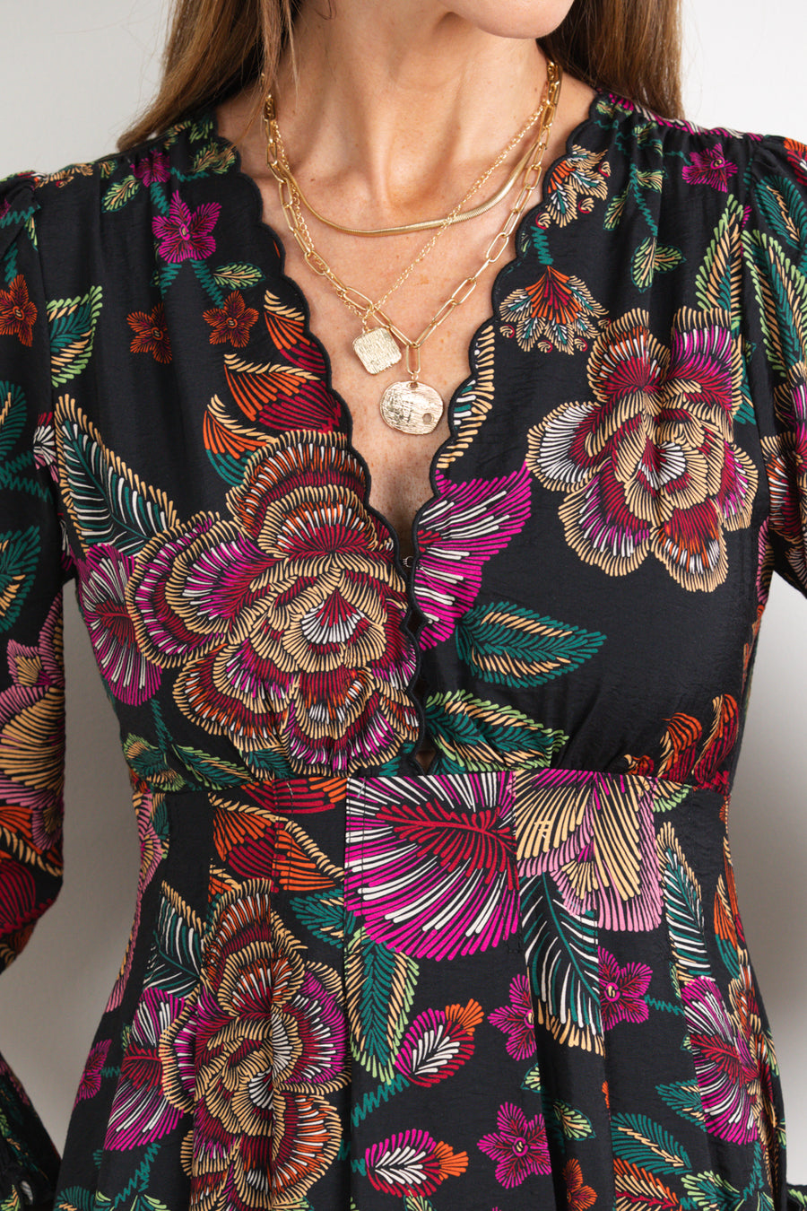 Black Sketch Floral