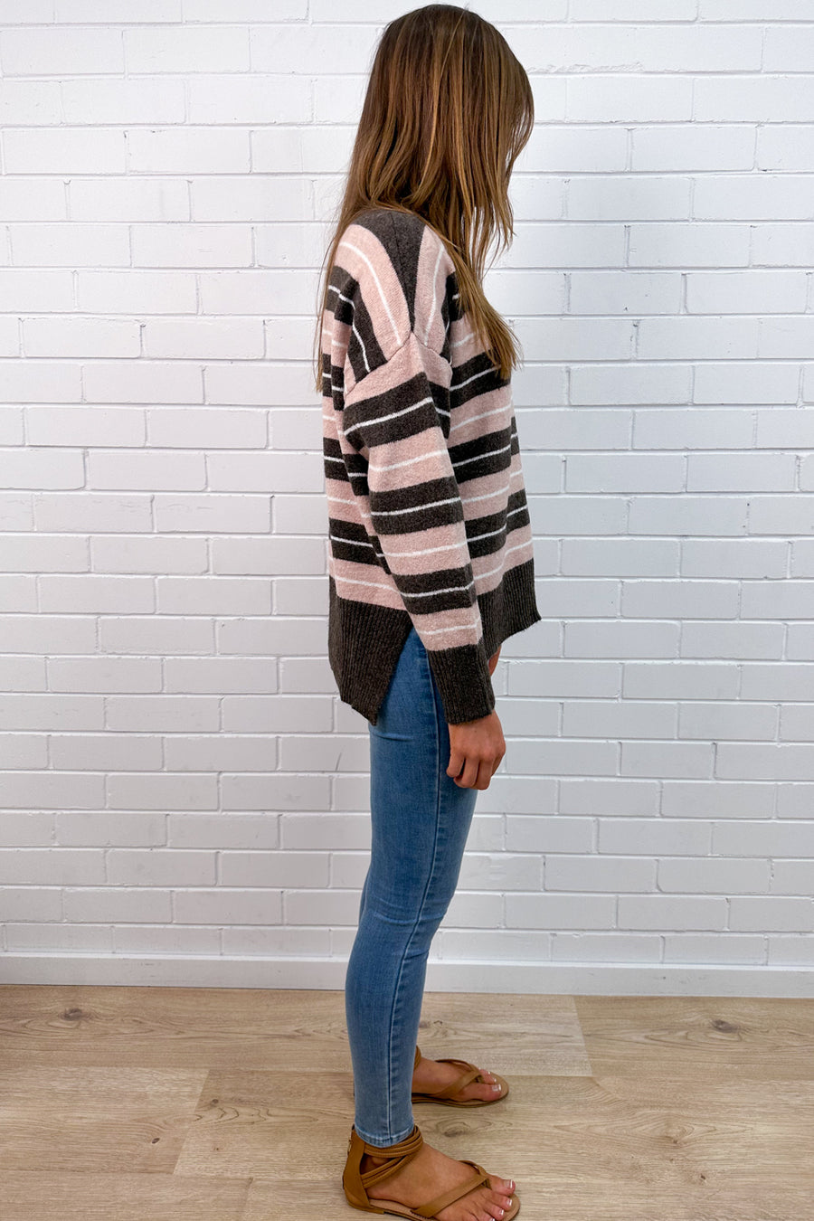 Peach Chocolate Stripe