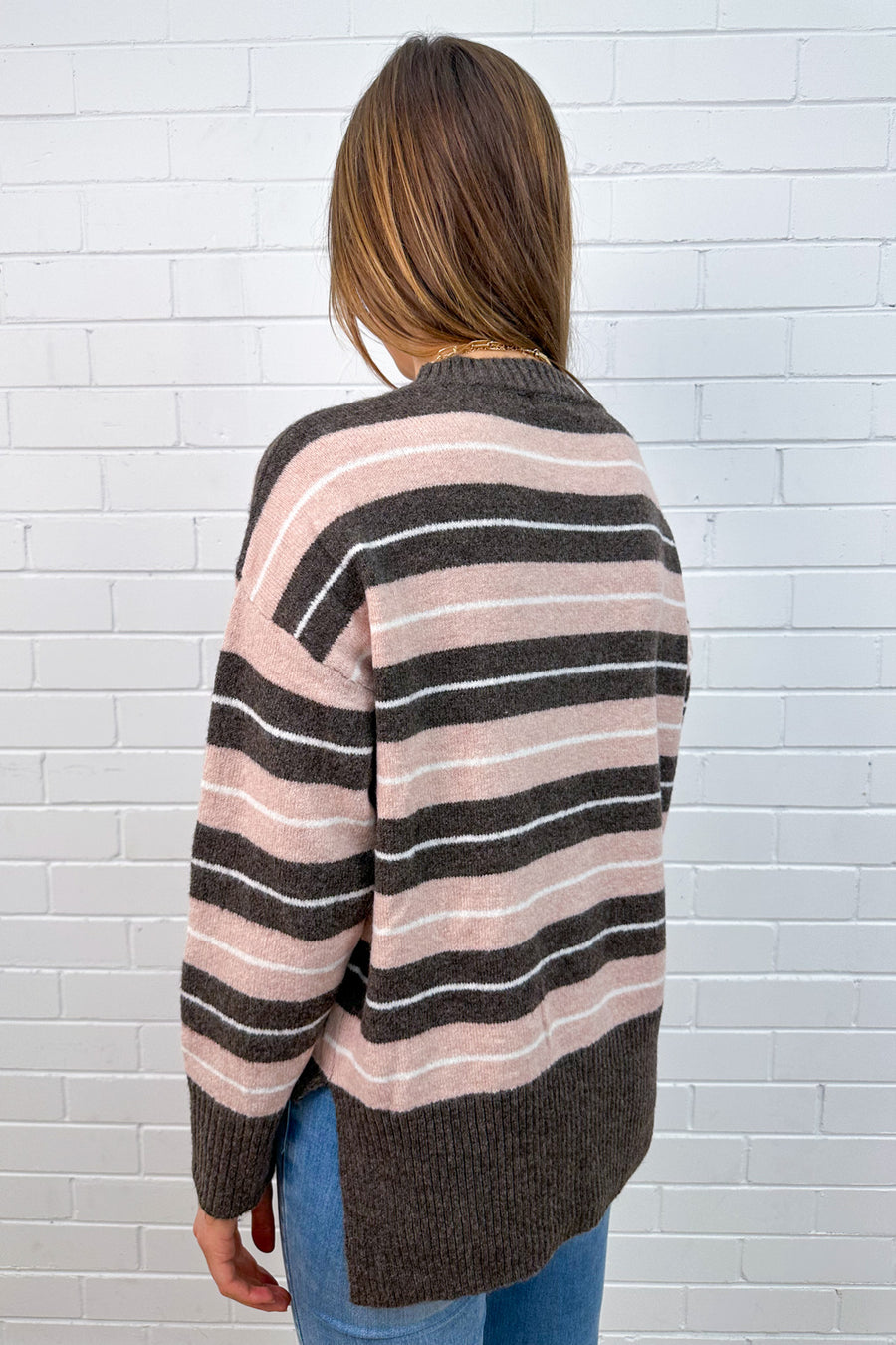 Peach Chocolate Stripe