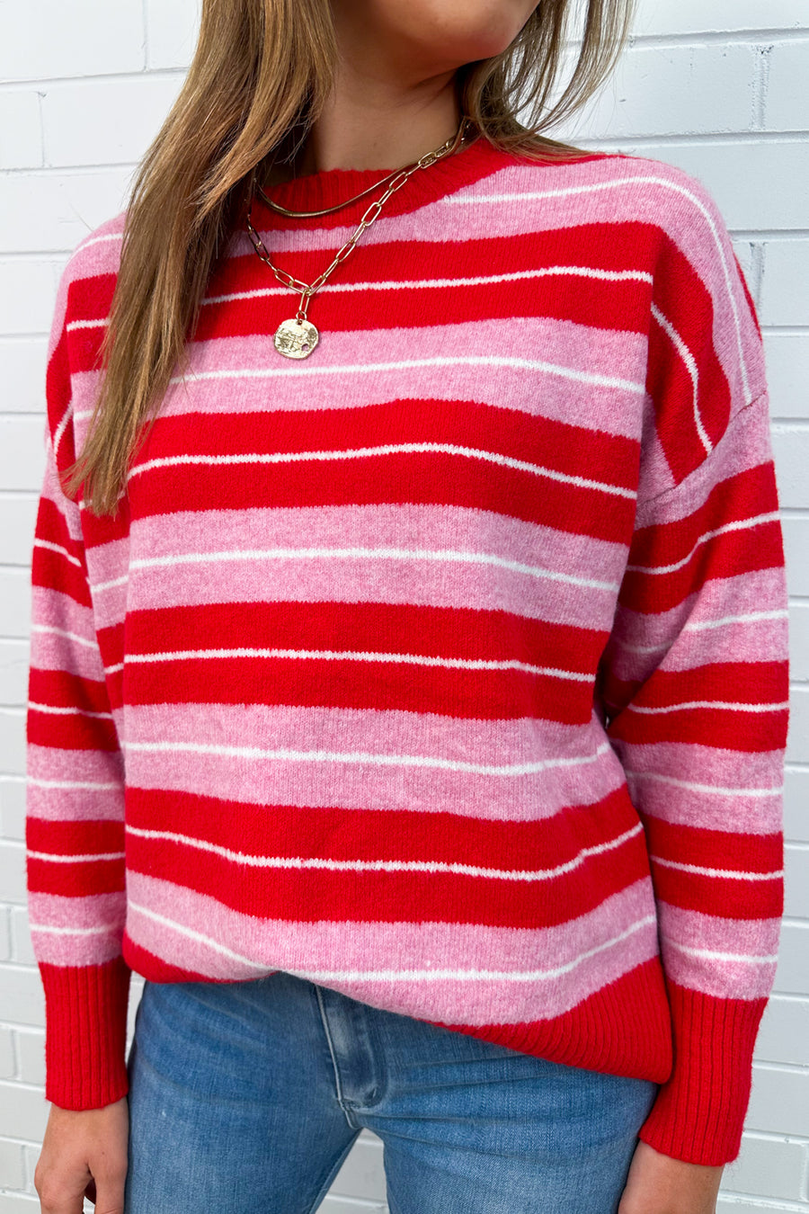 Red Pink Stripe