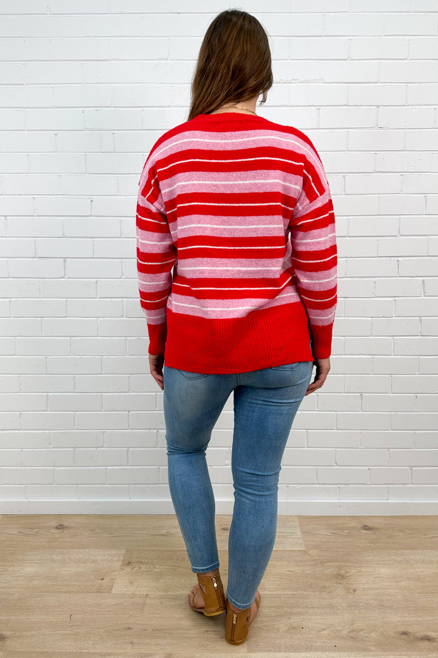Red Pink Stripe