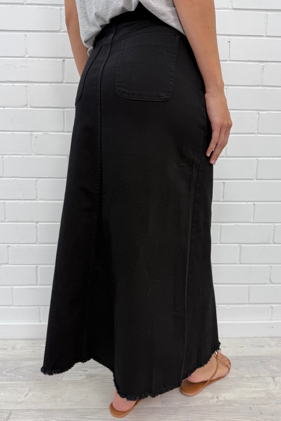Gloucester Denim Skirt - Black
