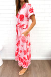 Pink Red Print