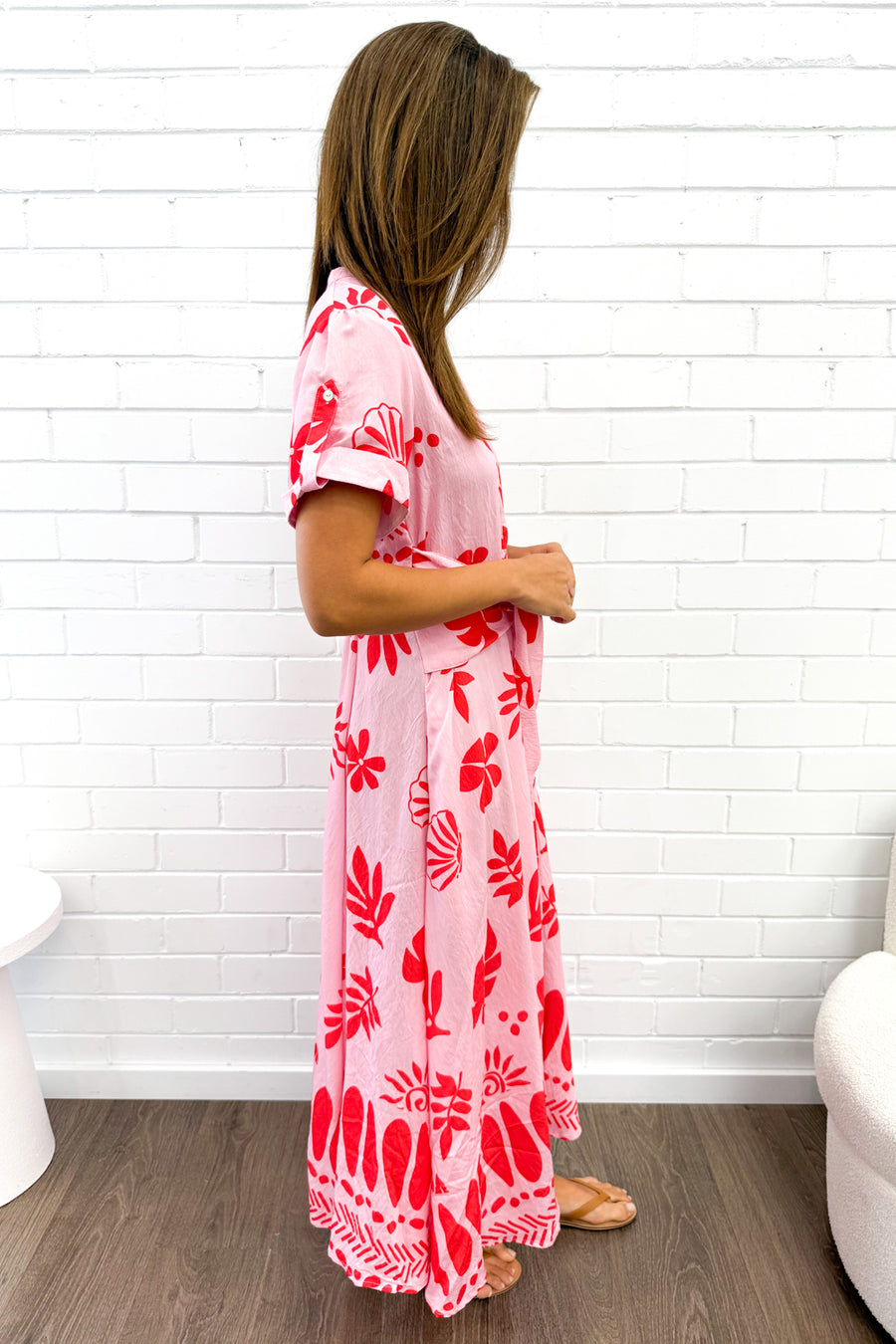 Pink Red Print