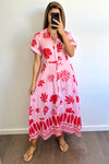 Pink Red Print