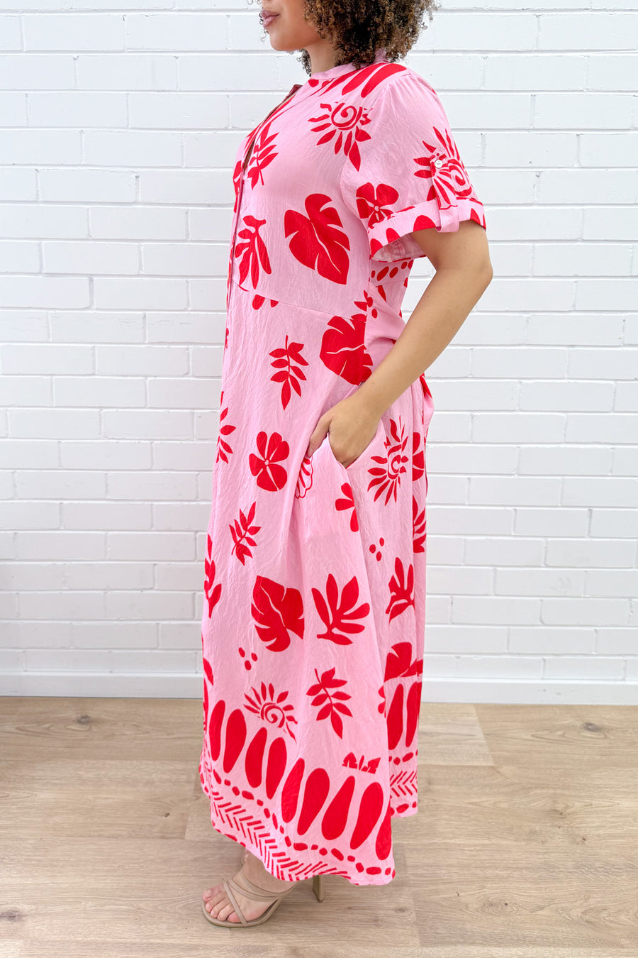 Pink Red Print