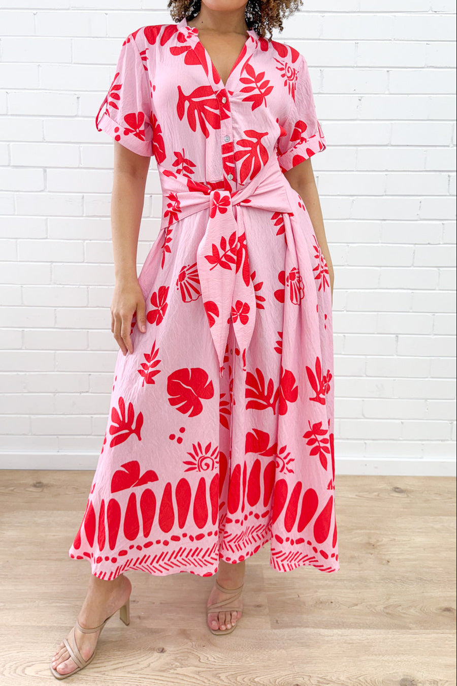 Pink Red Print