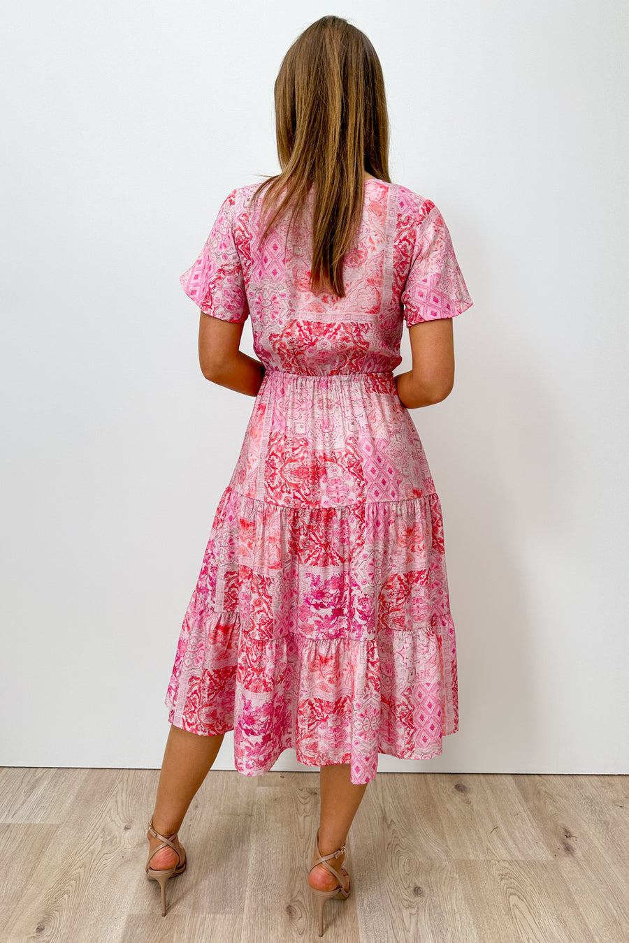 Pink Red Paisley