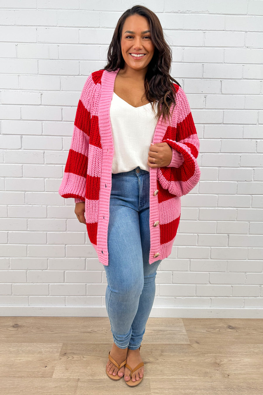 Pink Red Stripe