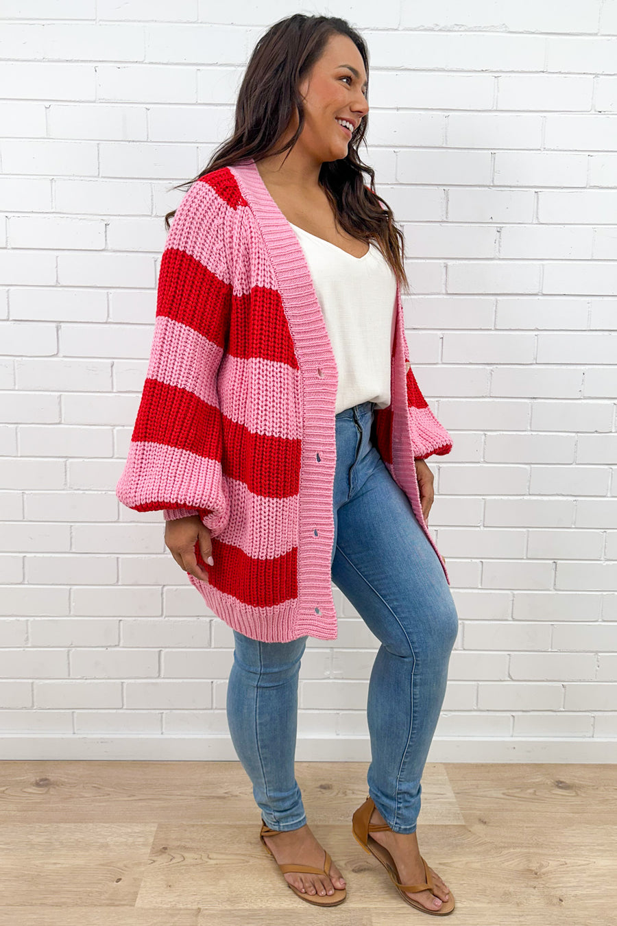 Pink Red Stripe