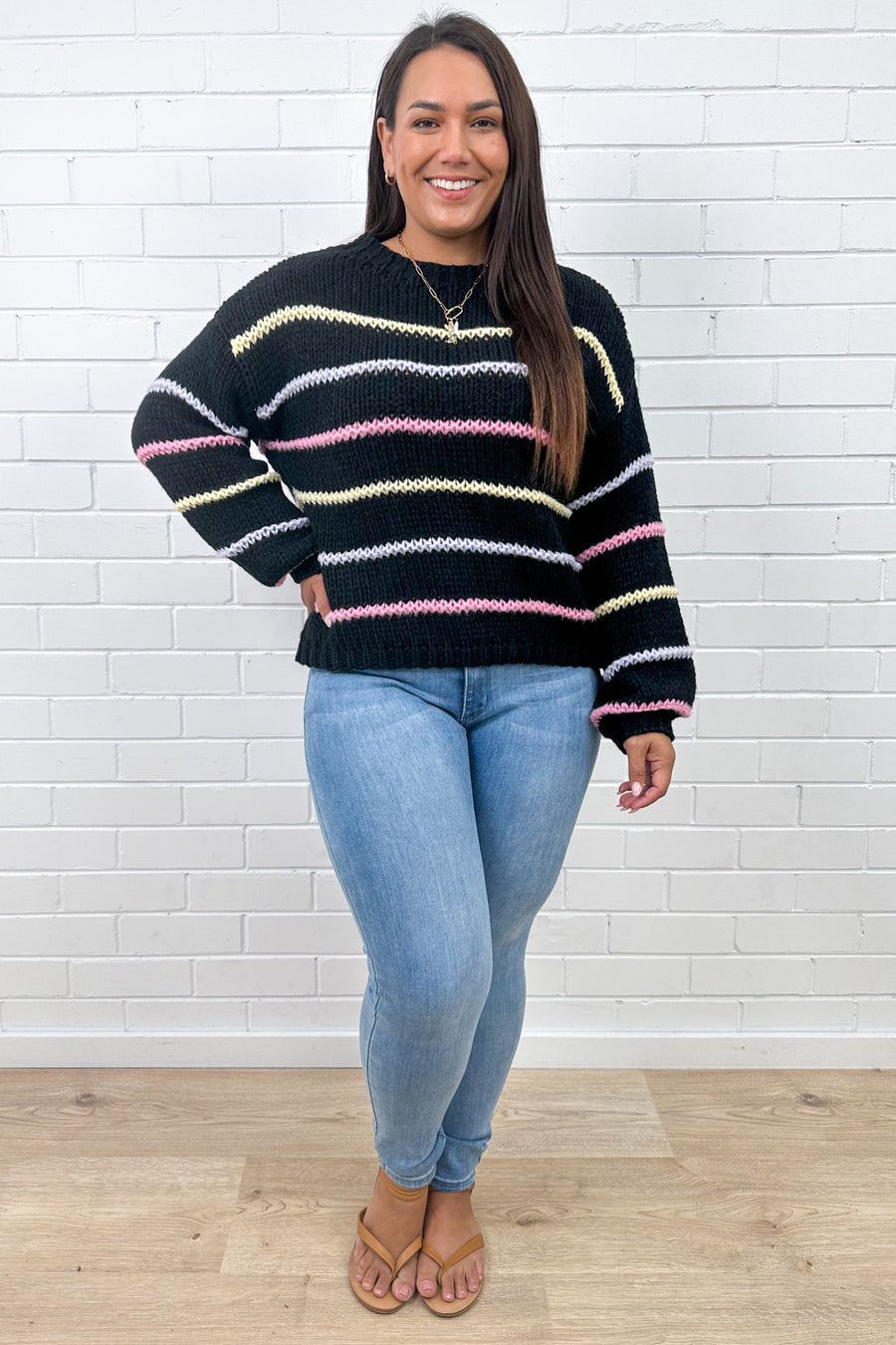 Black Multi Stripe