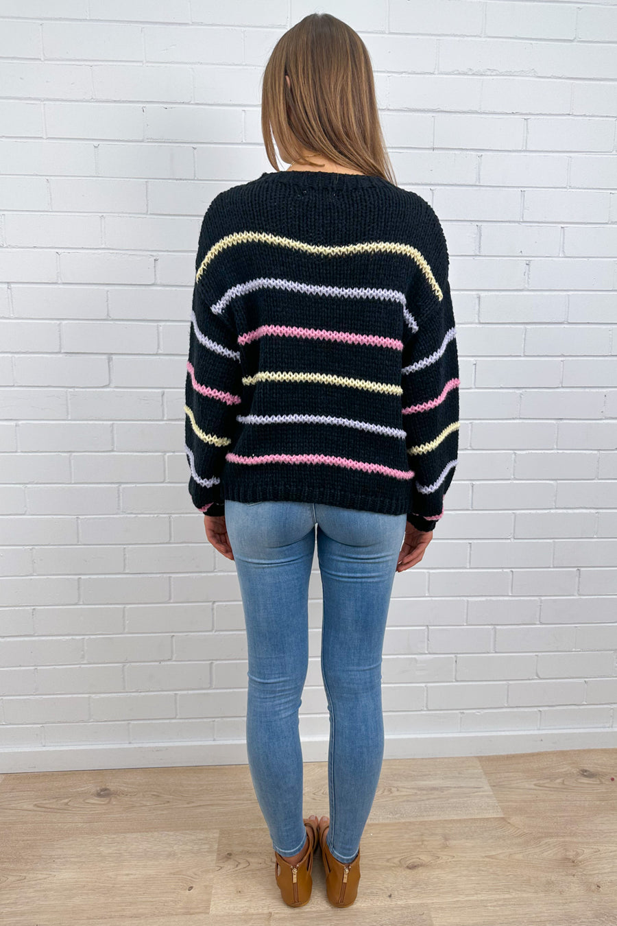 Black Multi Stripe