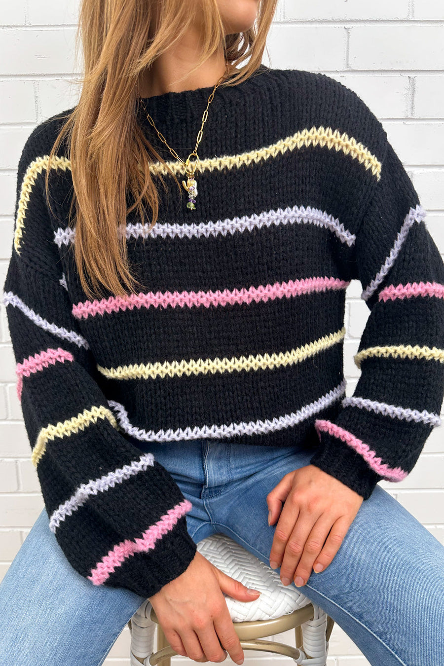 Black Multi Stripe