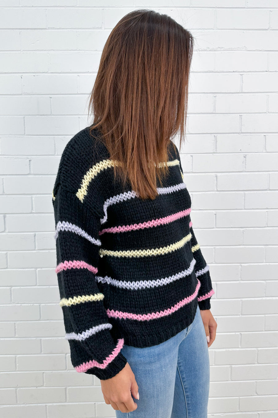 Black Multi Stripe