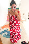 Pink Red Print