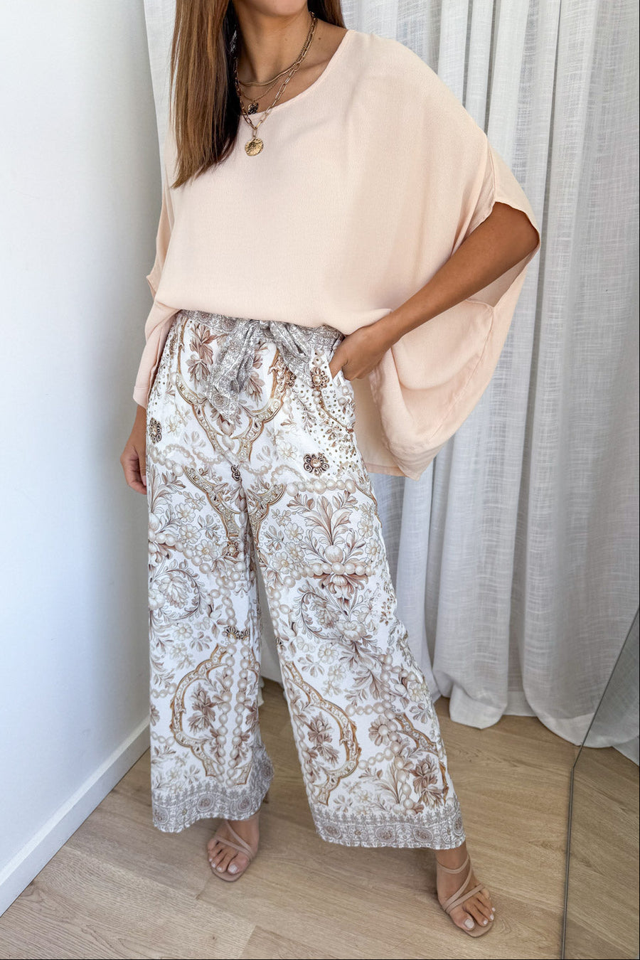 Cream Vintage Floral