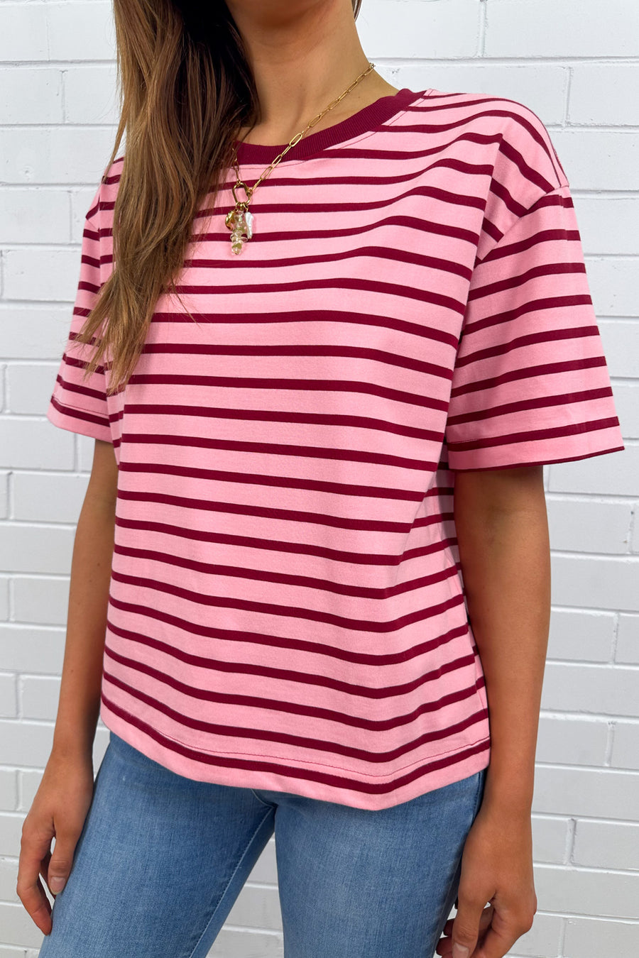 Burgundy Stripe