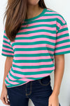 Pink Green Stripe
