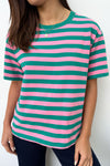 Pink Green Stripe