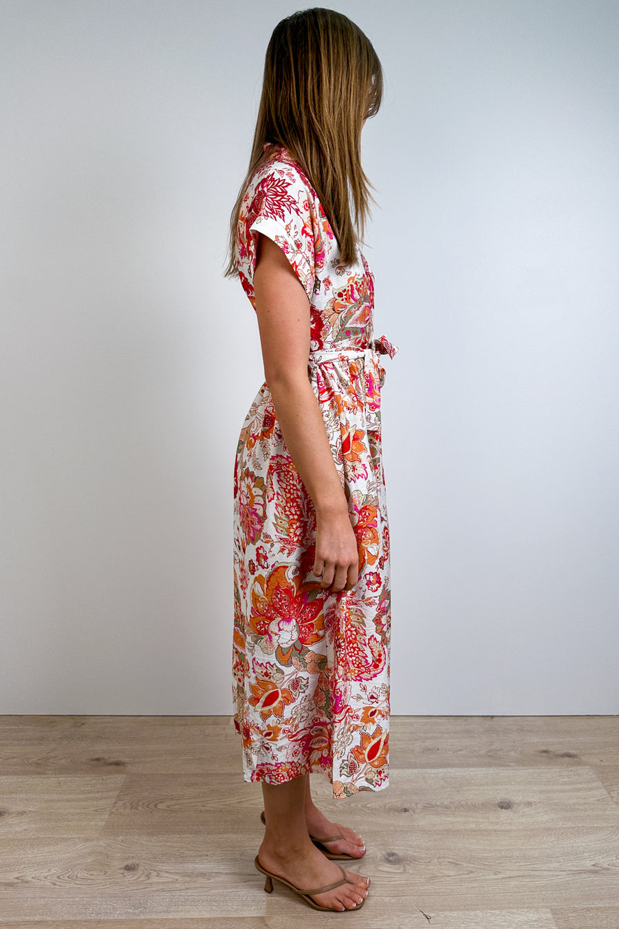 Red White Floral