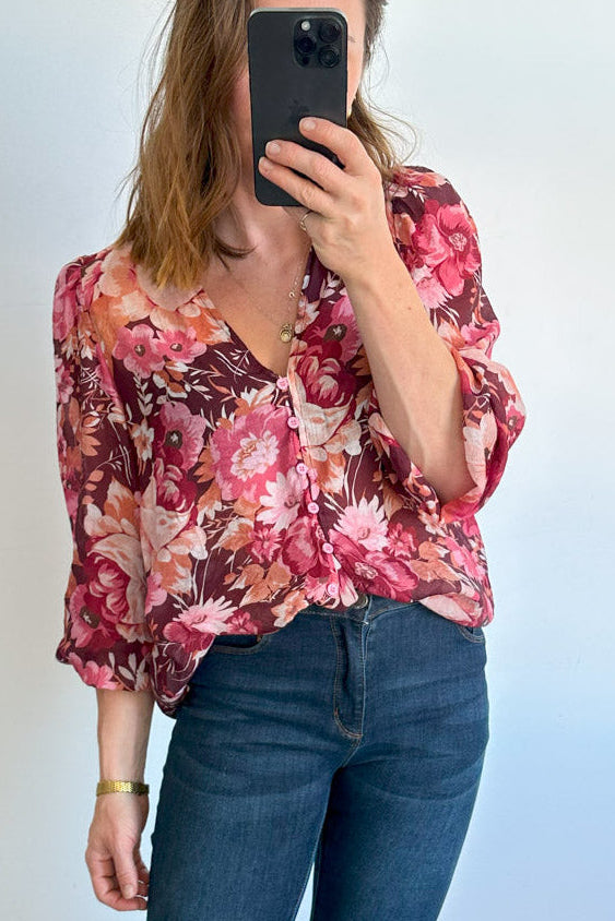 Burgundy Floral