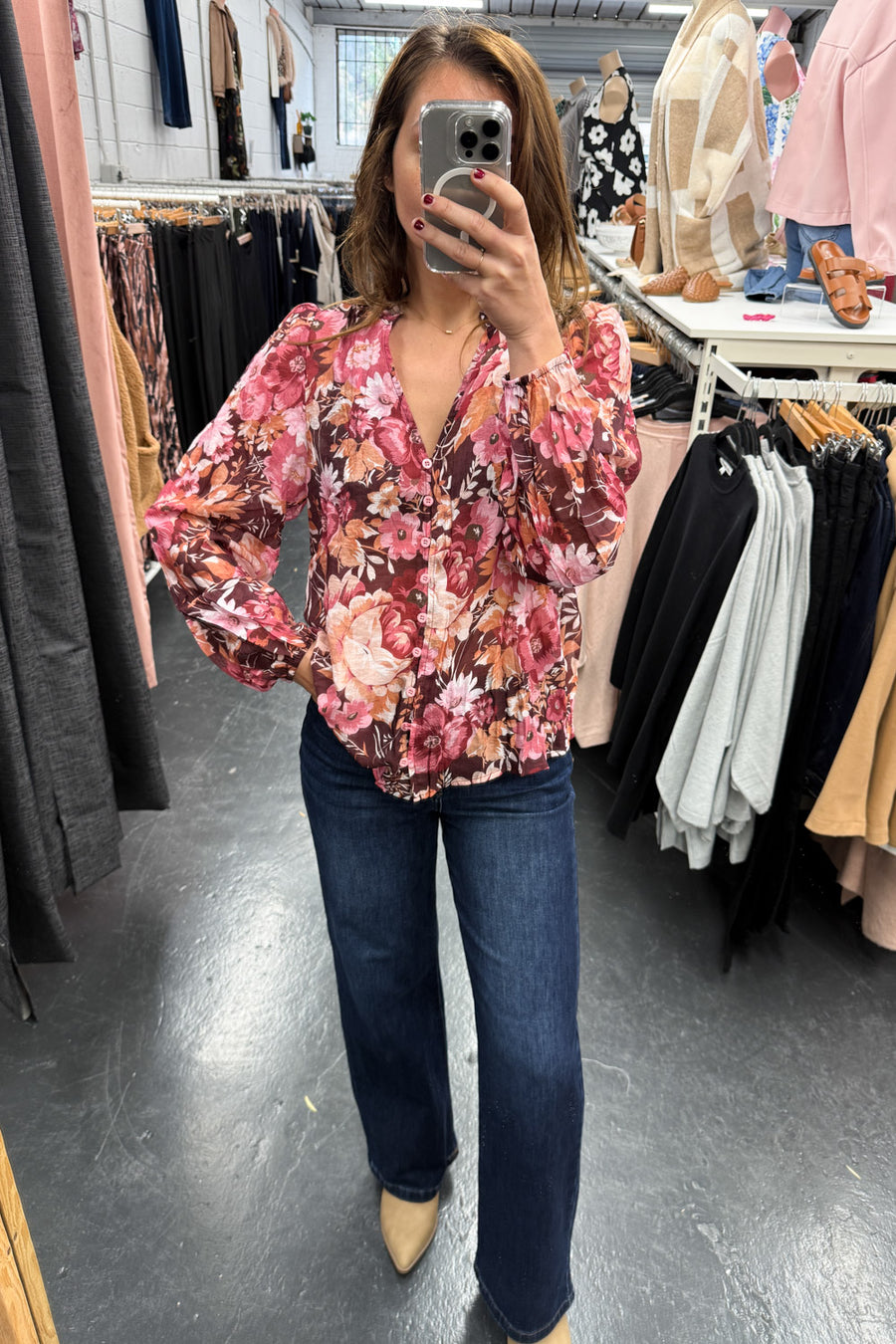 Burgundy Floral