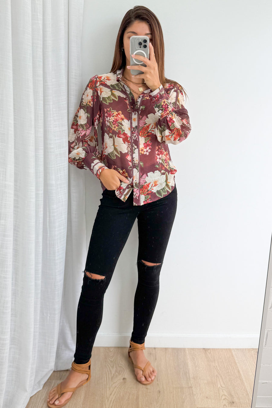 Burgundy Floral