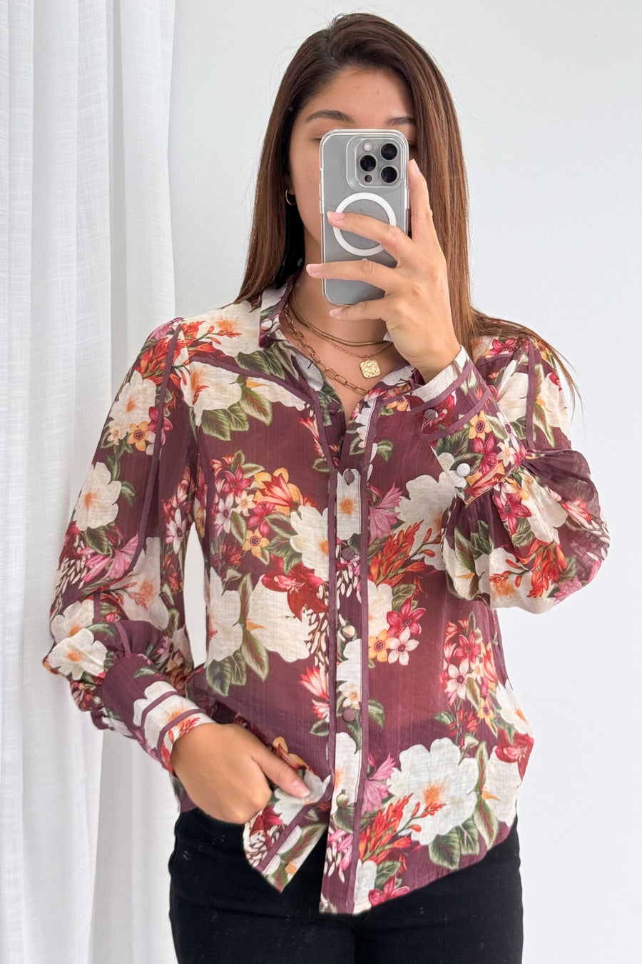Burgundy Floral