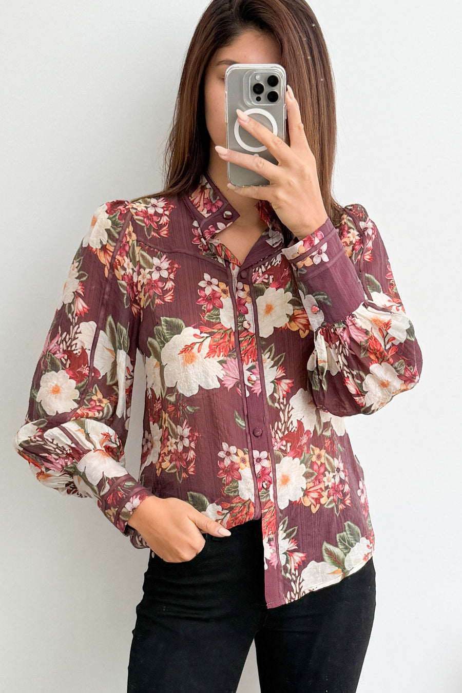 Burgundy Floral