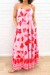 Pink Red Print