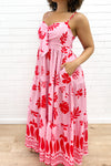 Pink Red Print