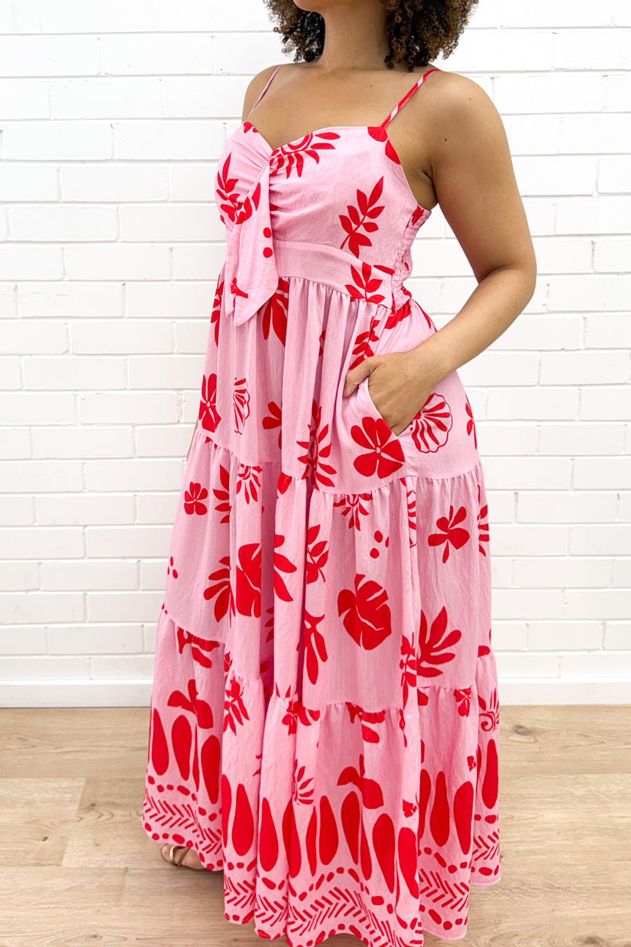 Pink Red Print