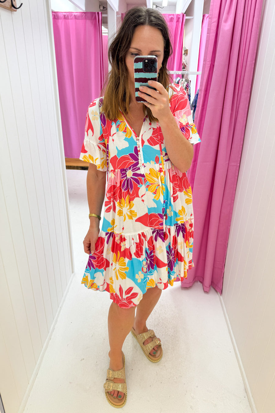 Hot Pink Multi Tropic