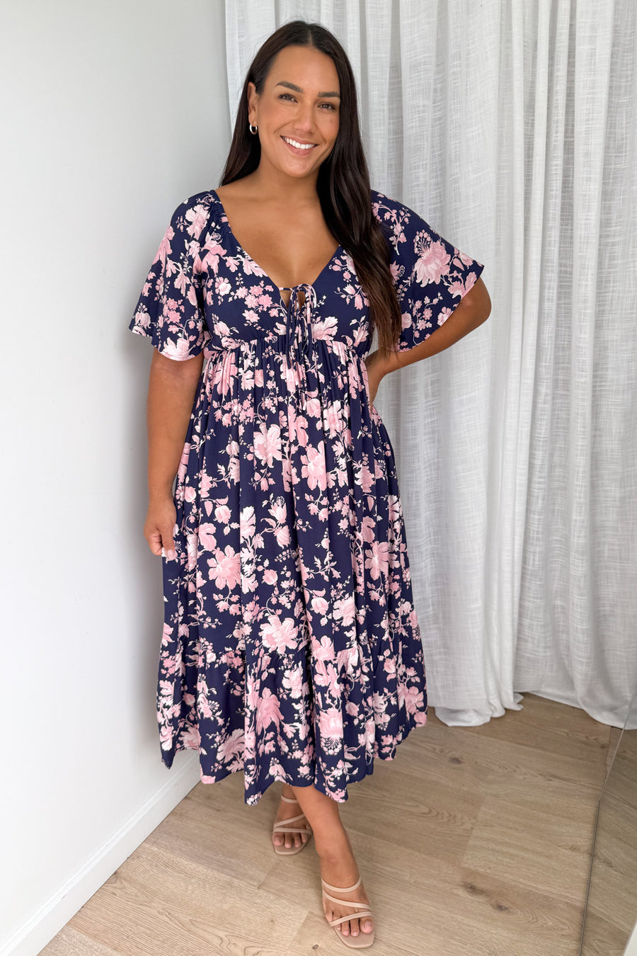 Navy Pink Floral