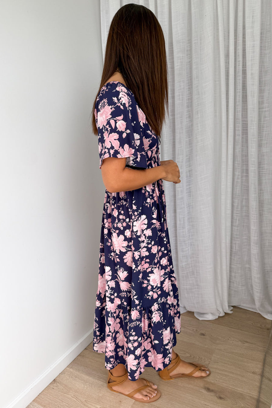 Navy Pink Floral