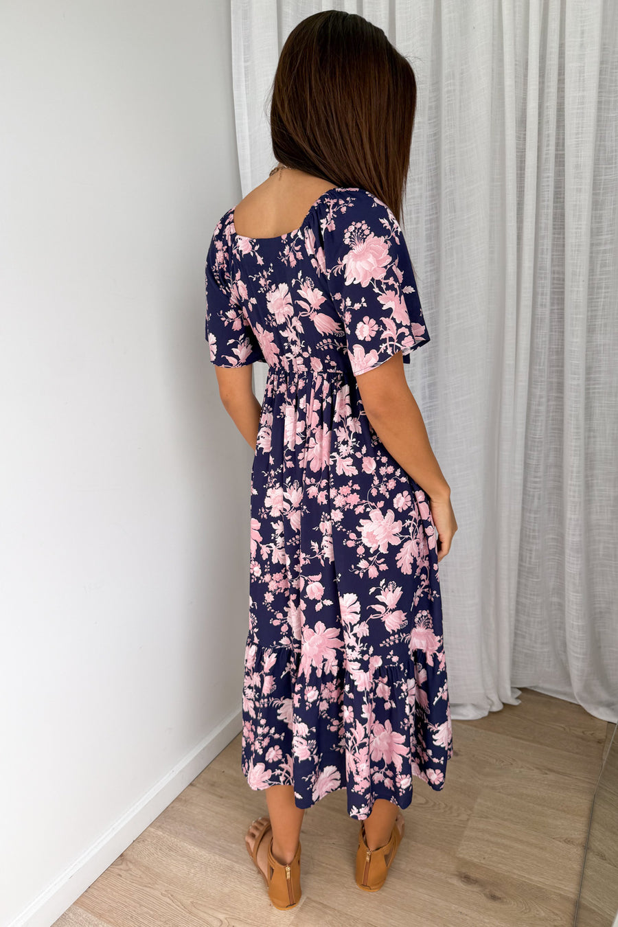 Navy Pink Floral
