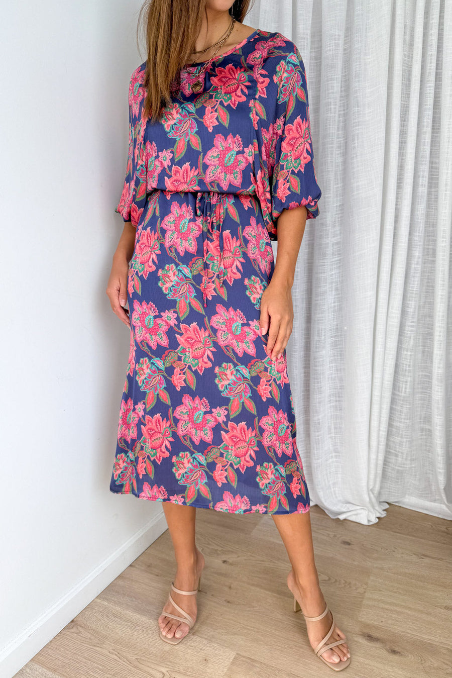 Navy Blush Floral