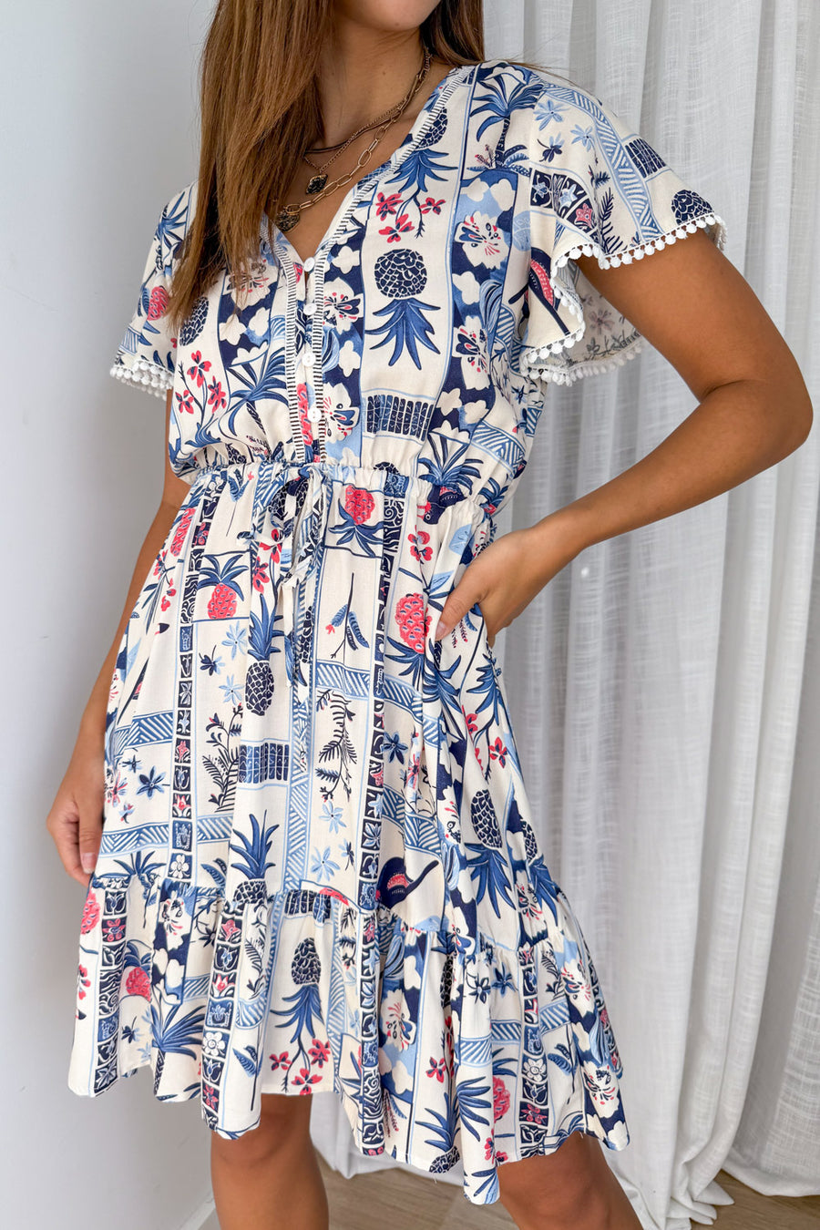 Blue Multi Print
