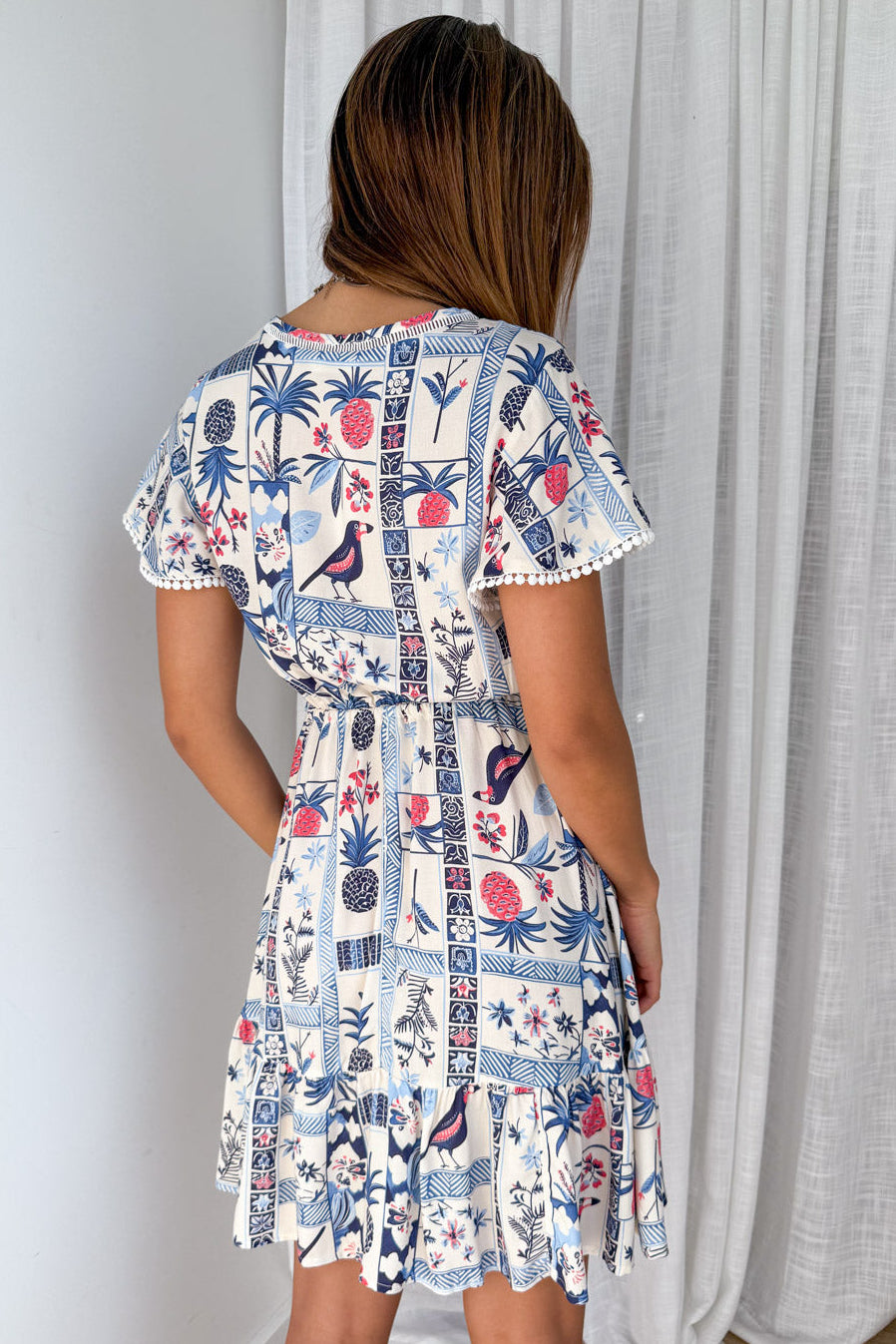 Blue Multi Print