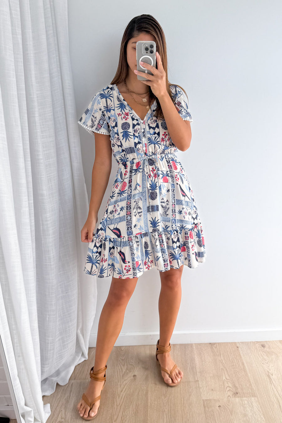 Blue Multi Print