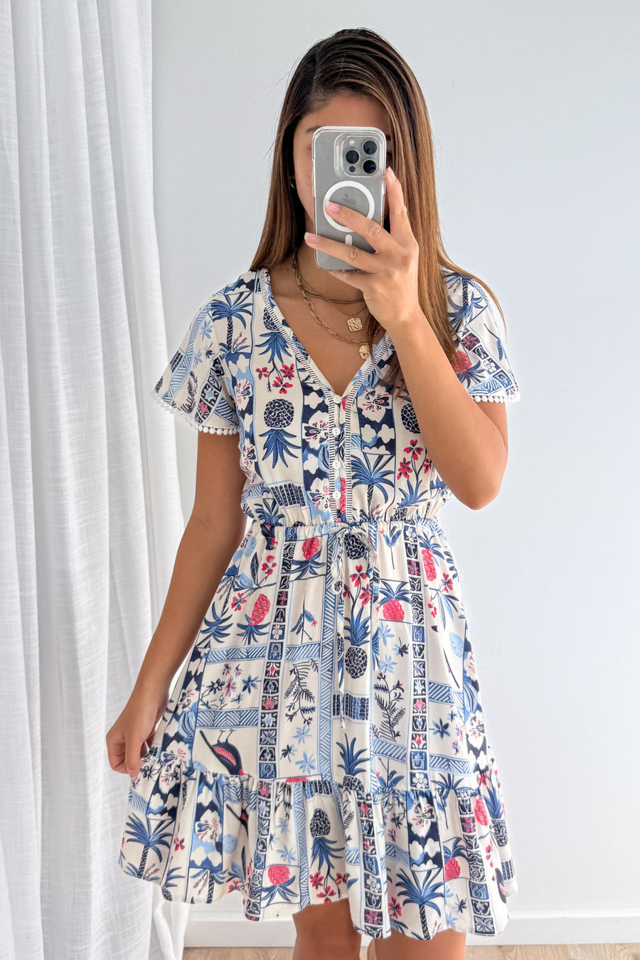 Blue Multi Print