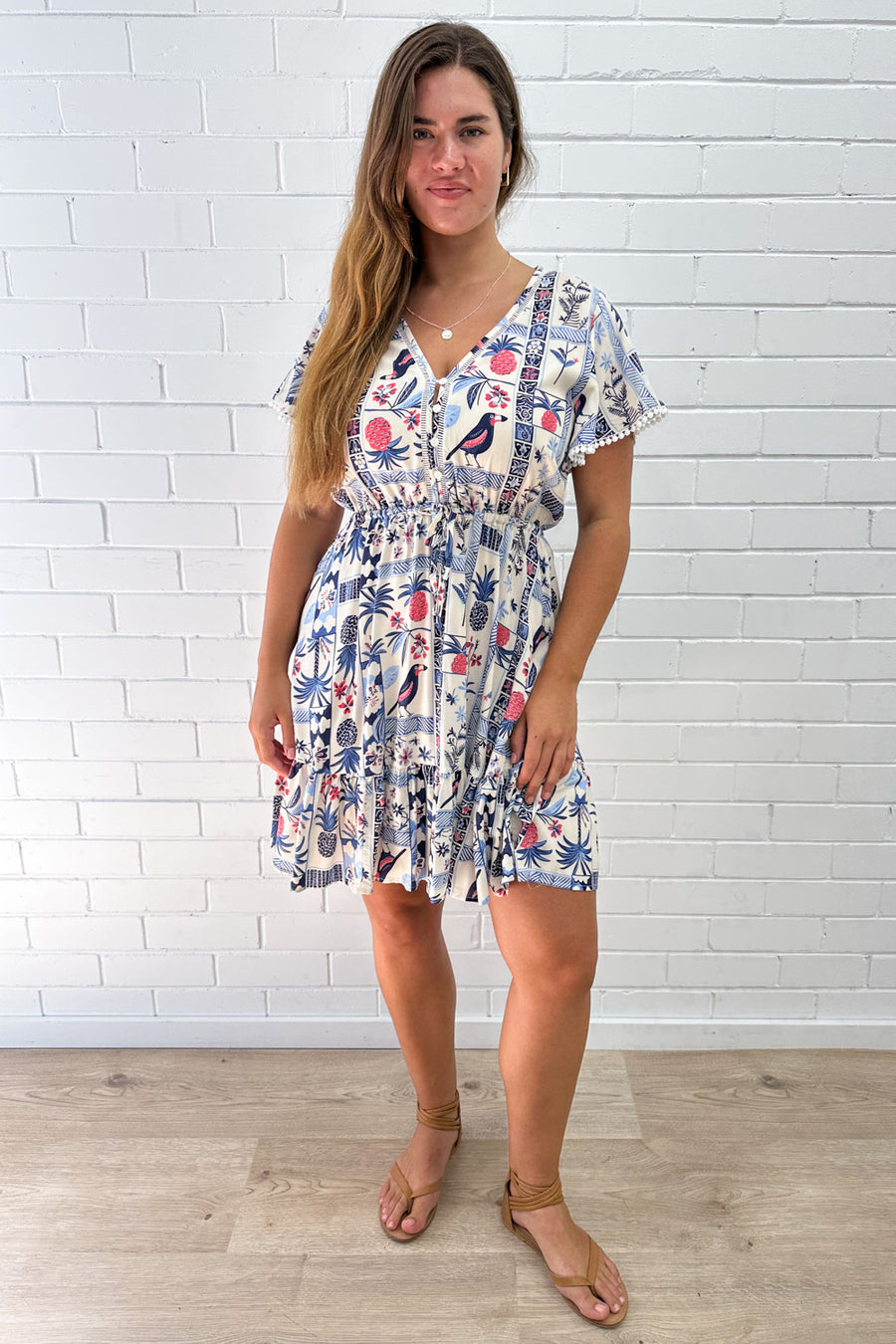 Blue Multi Print