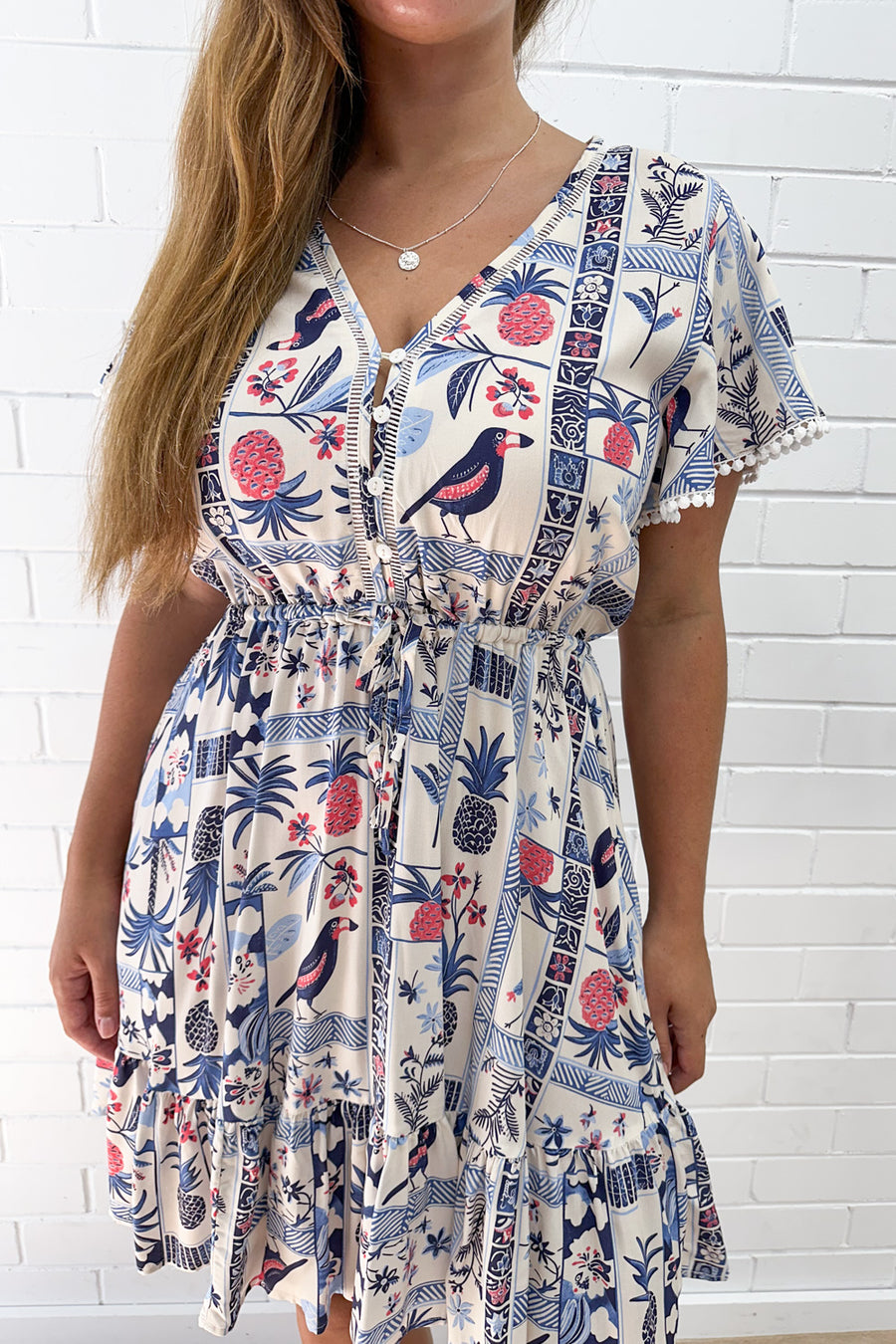 Blue Multi Print
