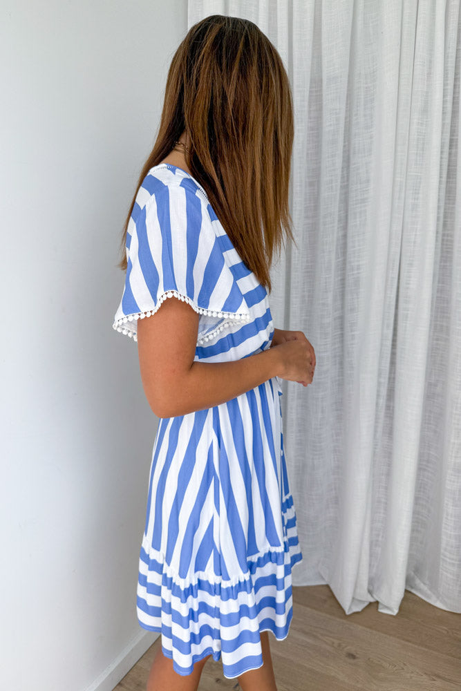 Blue White Stripe