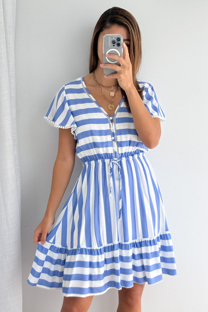 Blue White Stripe