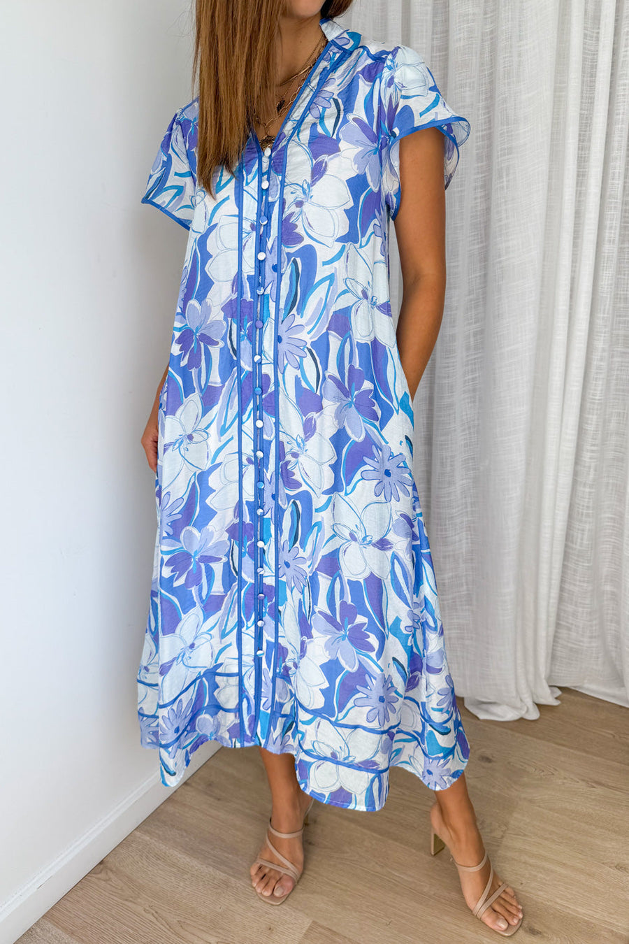 Blue Watercolour Floral