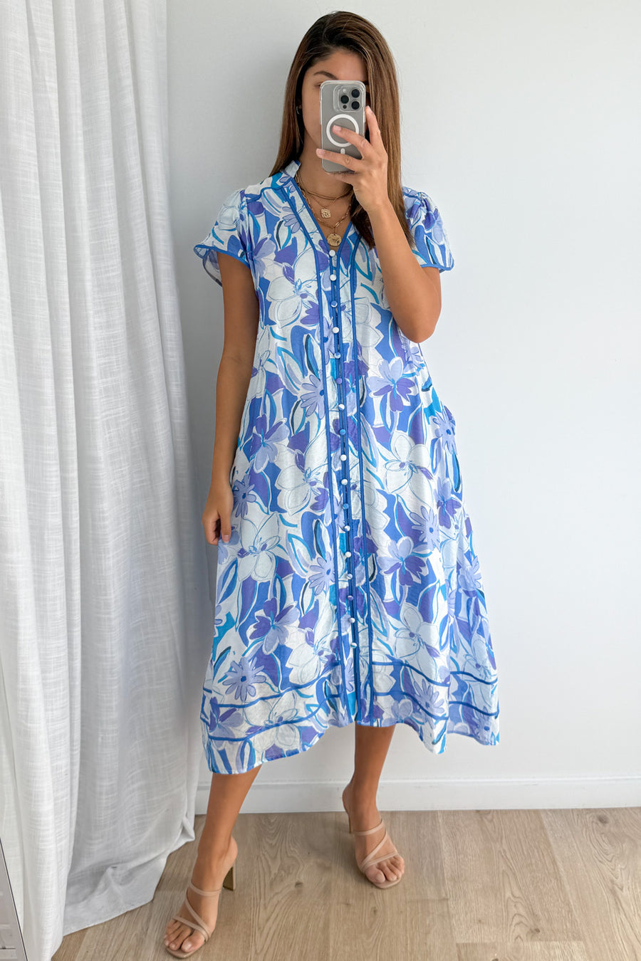 Blue Watercolour Floral