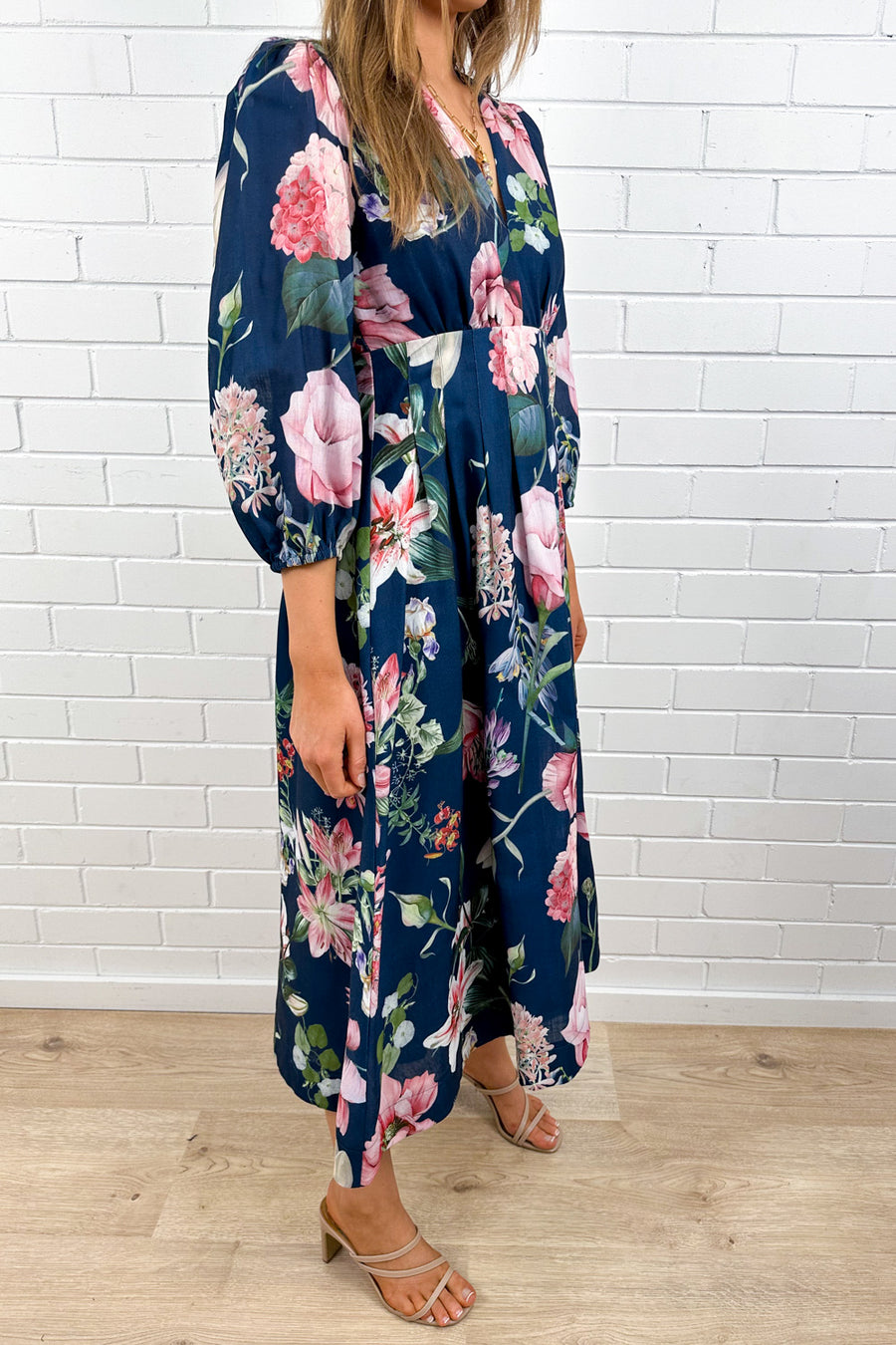 Loreli Dress - Navy Floral